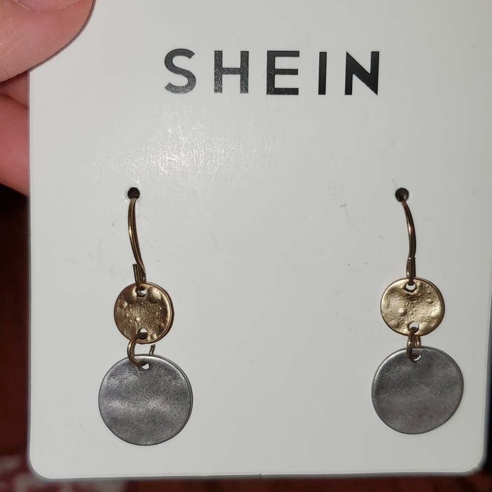 Double Round Drop Earrings